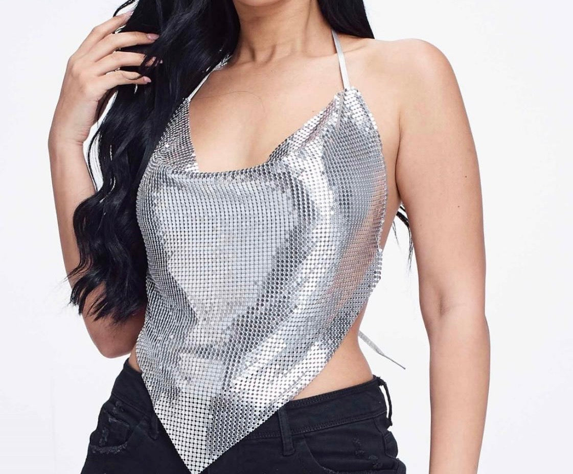 Metal Crop Top
